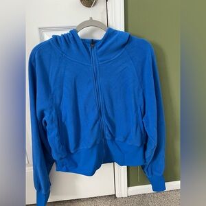 HALARA Cropped Hooded Fleece Jacket Sweatshirt New